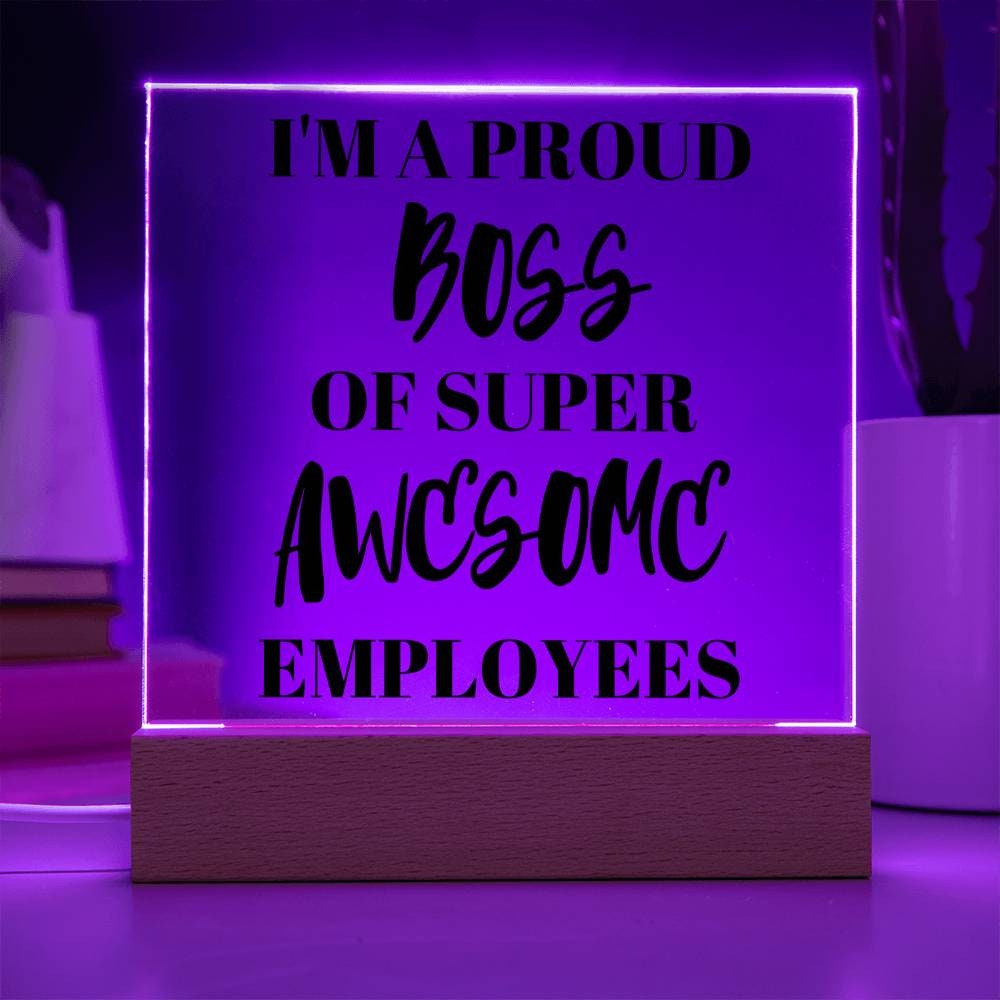 Proud Boss Plaque Sign Gift For Boss
