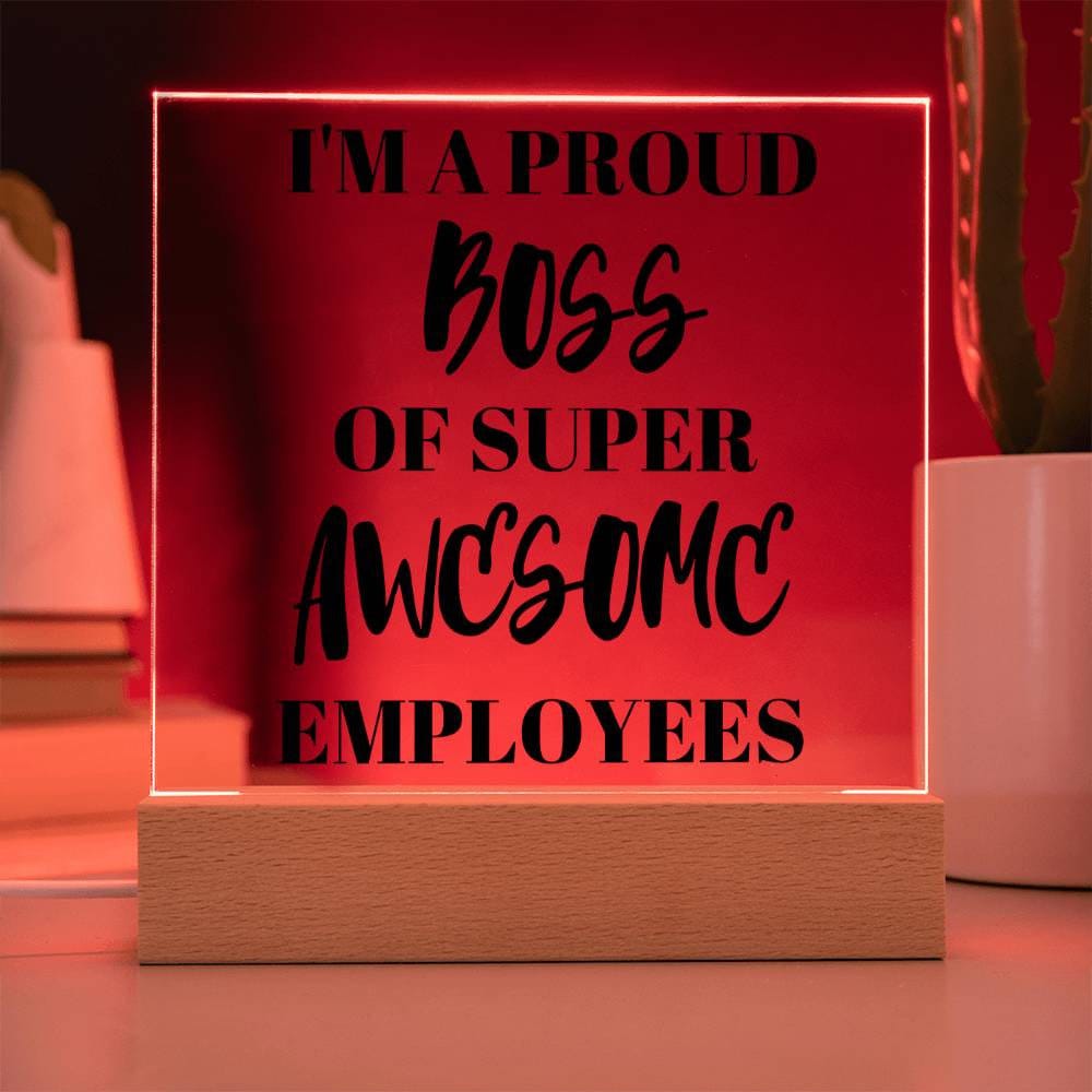 Proud Boss Plaque Sign Gift For Boss