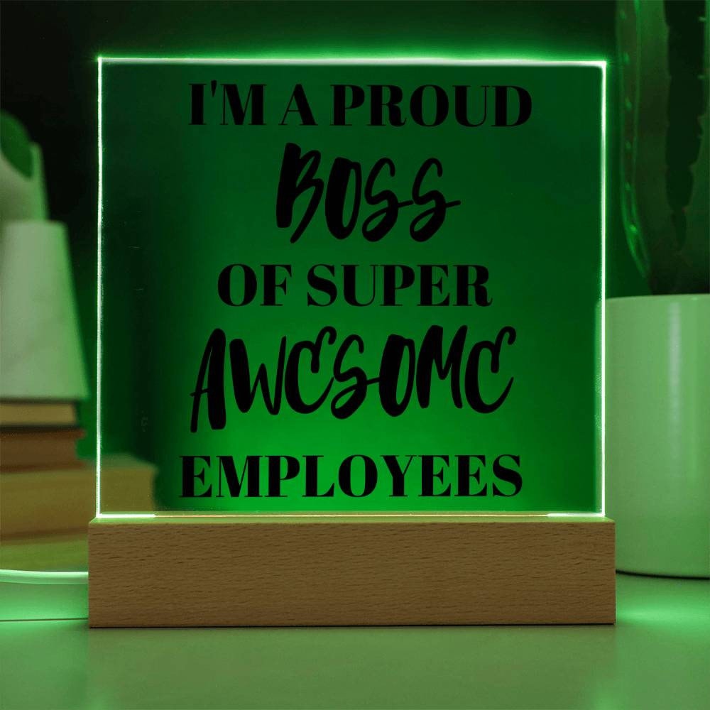 Proud Boss Plaque Sign Gift For Boss