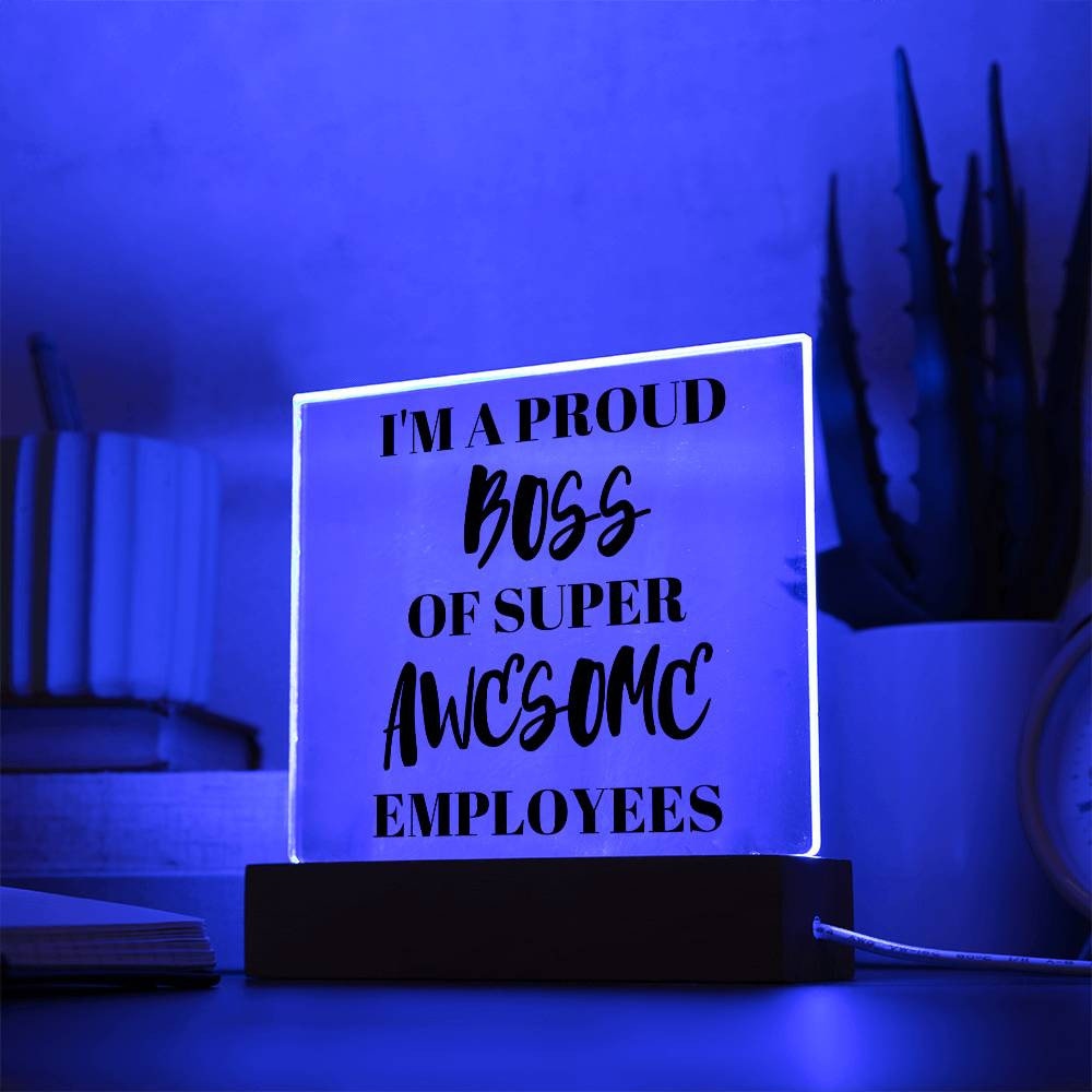Proud Boss Plaque Sign Gift For Boss