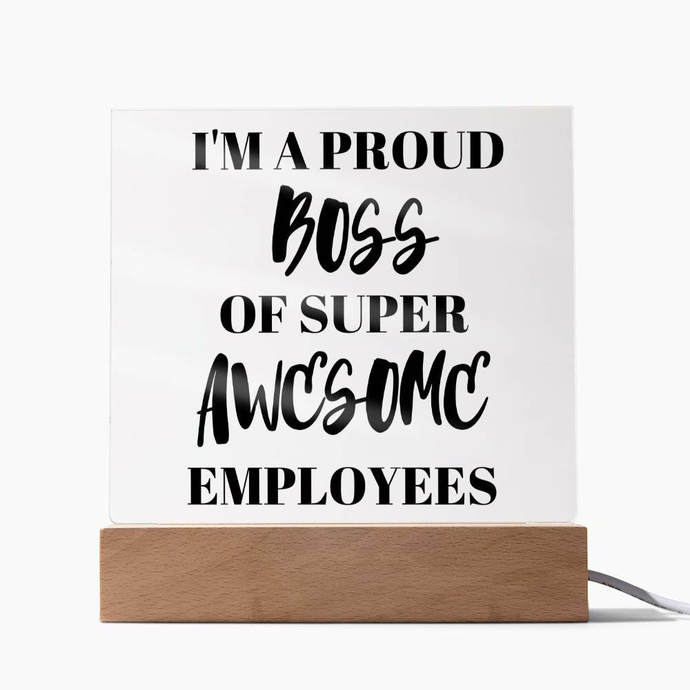 Proud Boss Plaque Sign Gift For Boss