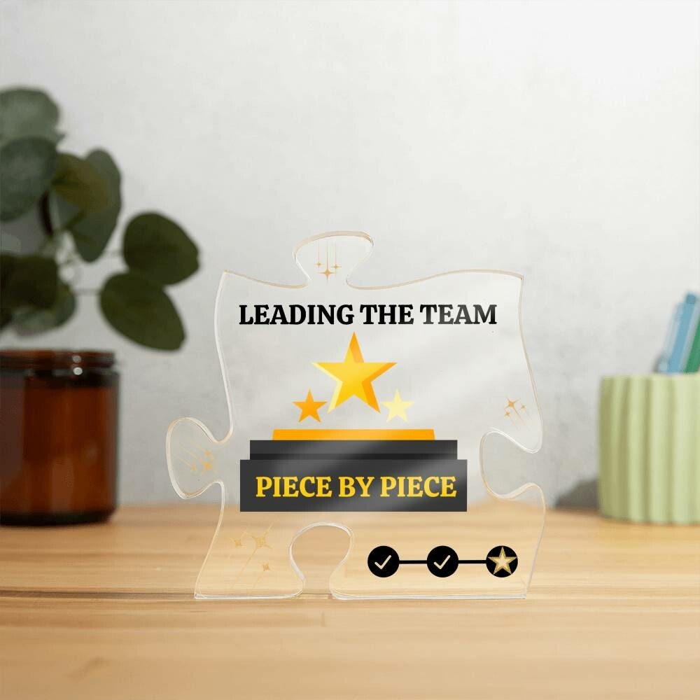 Leading The Team Piece By Piece Plaque