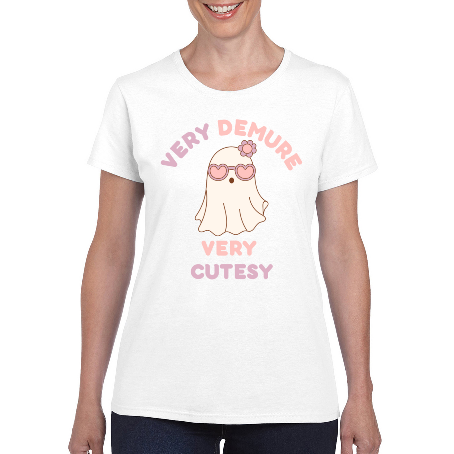 Very Demure Very Cutesy Ghost T-Shirt Women's