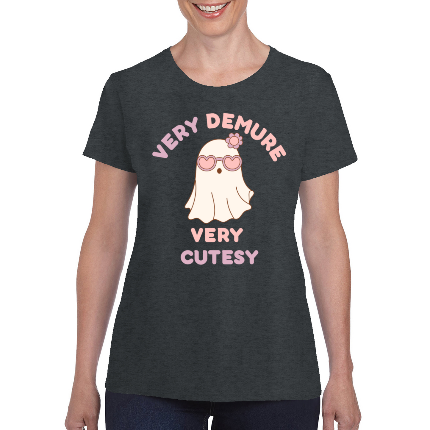 Very Demure Very Cutesy Ghost T-Shirt Women's