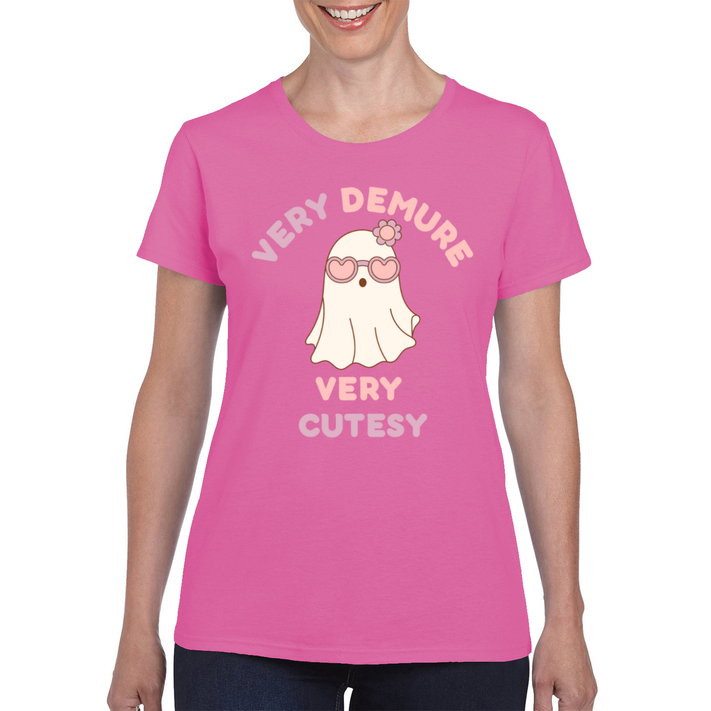 Very Demure Very Cutesy Ghost T-Shirt Women's