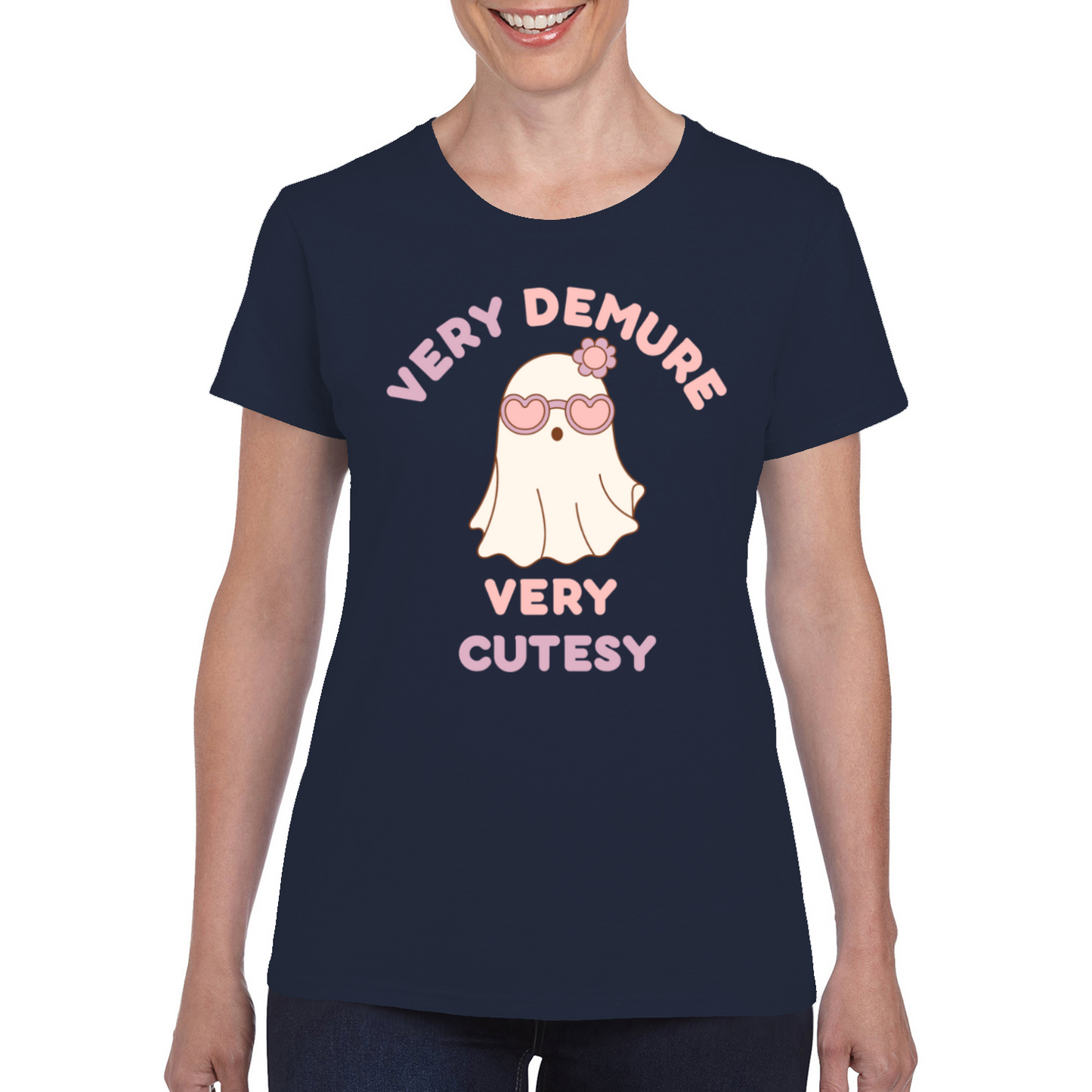 Very Demure Very Cutesy Ghost T-Shirt Women's