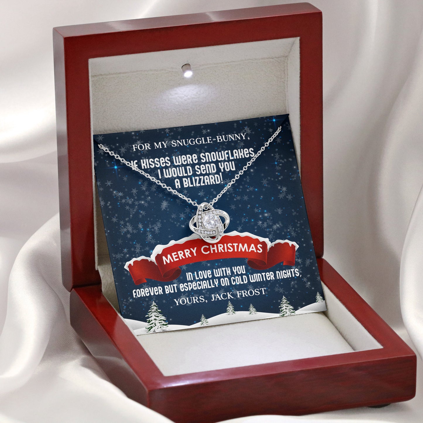Merry Christmas Necklace For Wife Or Girlfriend