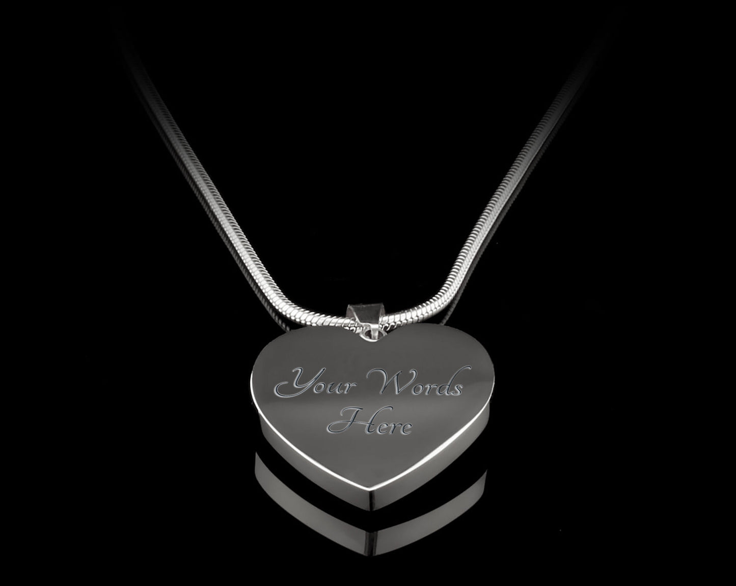 To My Girlfriend Turn Back The Clock Heart Necklace Pendant