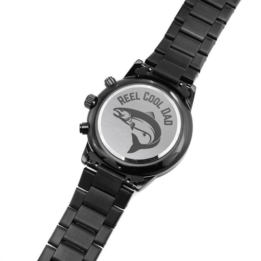 Reel Cool Dad Engraved Watch Fishing Dad Gift