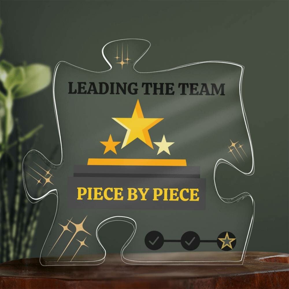 Leading The Team Piece By Piece Plaque