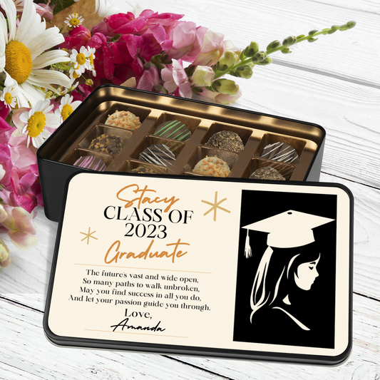 Class of 2023 Personalized Gift For Her Chocolate Graduation Gift Keepsake Tin