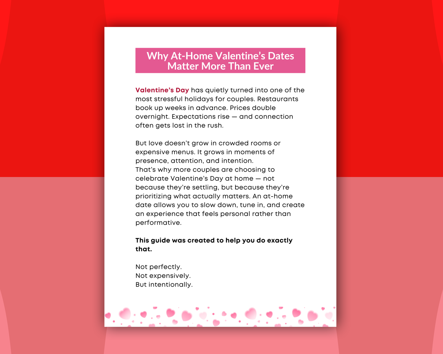 Valentines At-Home Date Night Guide