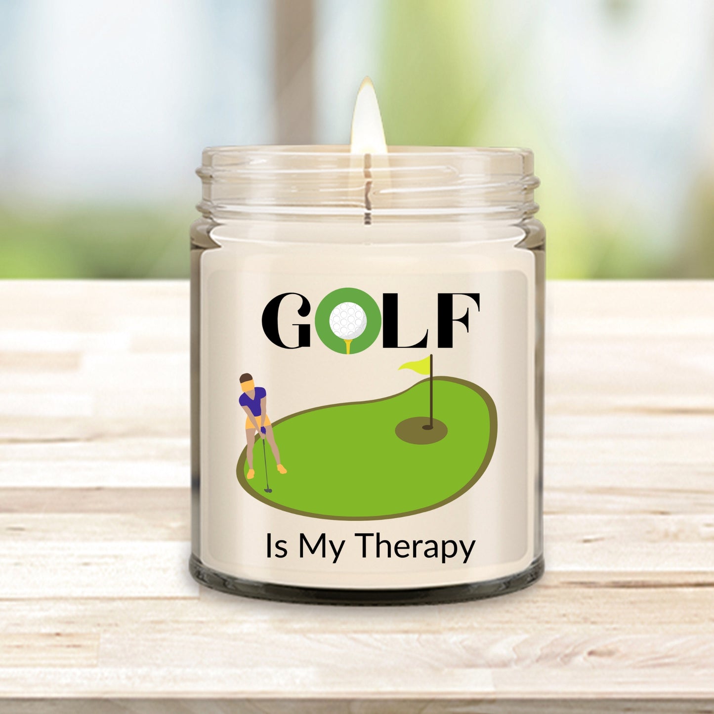 Golf Gift For Women Golfers Golf Is My Therapy Candle