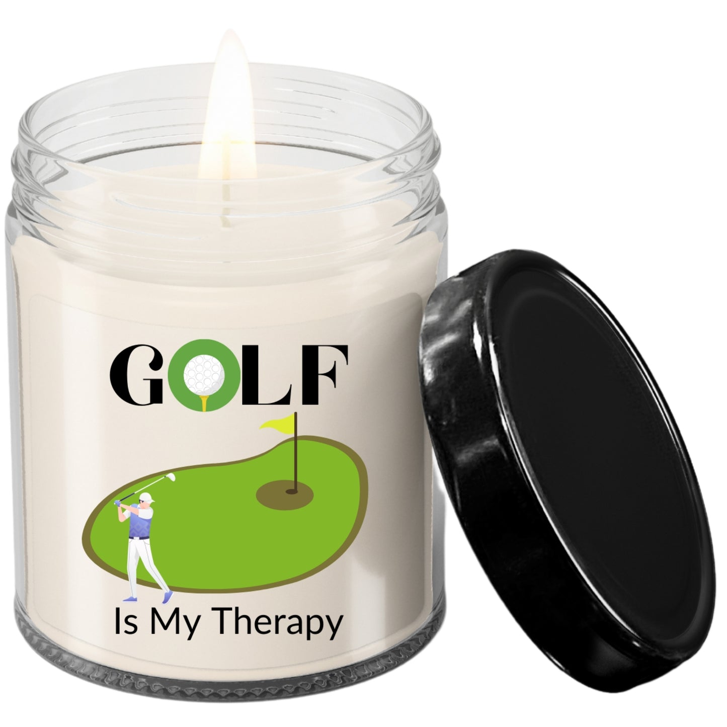 Golf Is My Therapy Candle