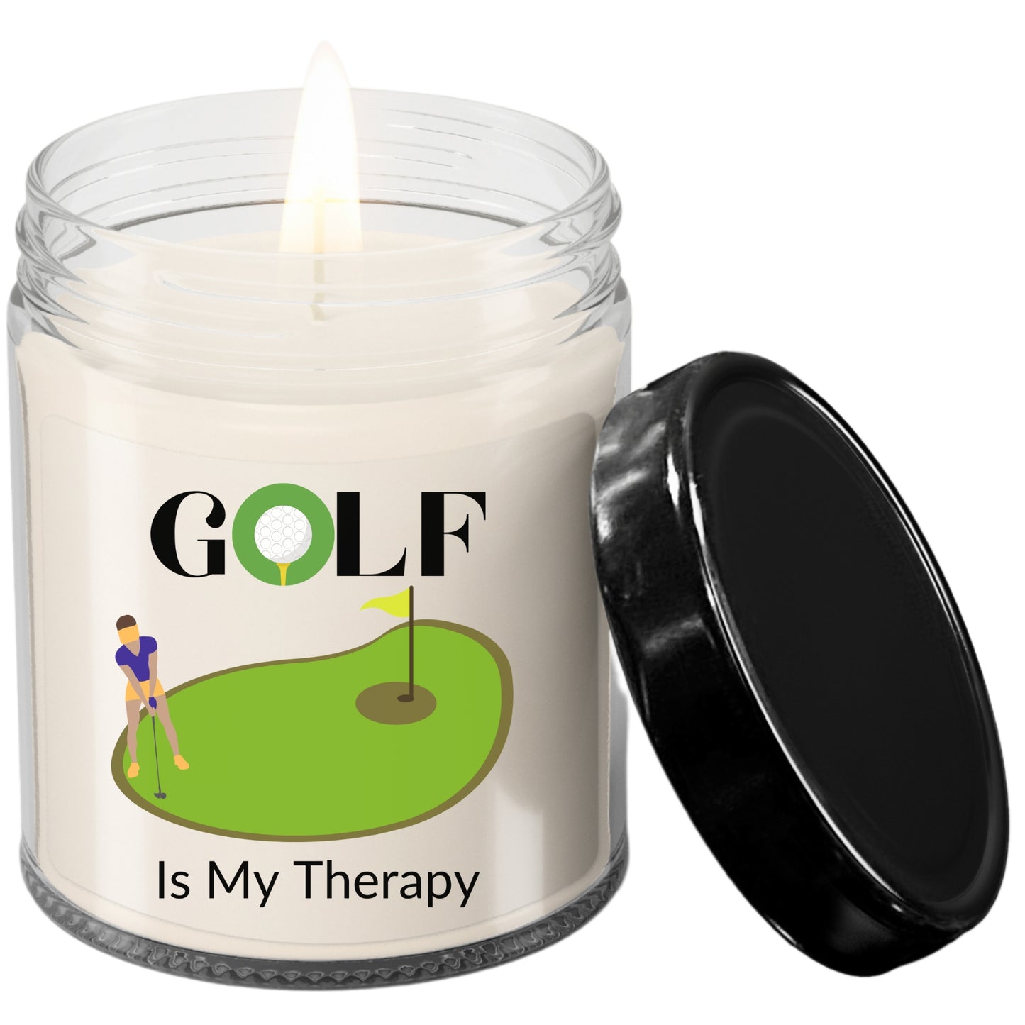 Golf Gift For Women Golfers Golf Is My Therapy Candle