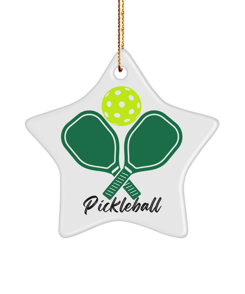 Pickleball Star Ornament