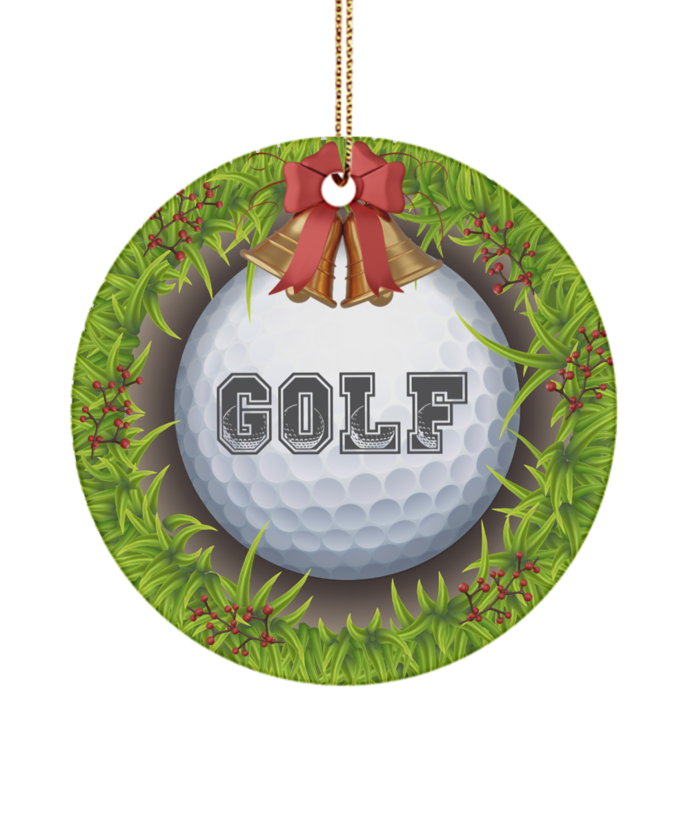 Golf Christmas Ornament