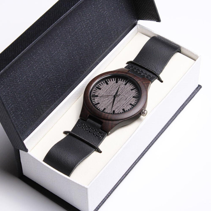 Engraved Wood Watch Graduation Gift For Him
