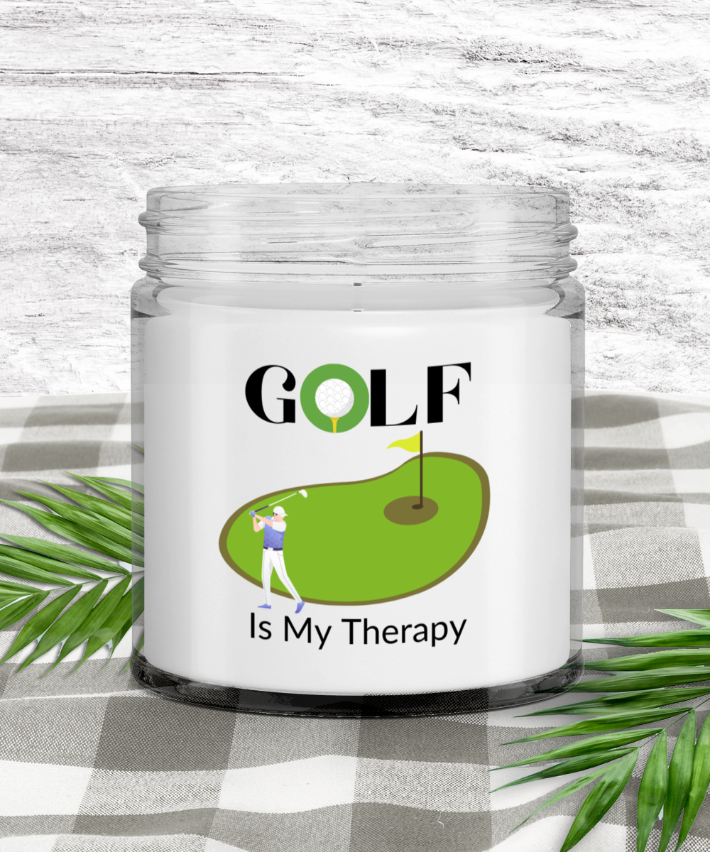 Golf Is My Therapy Candle