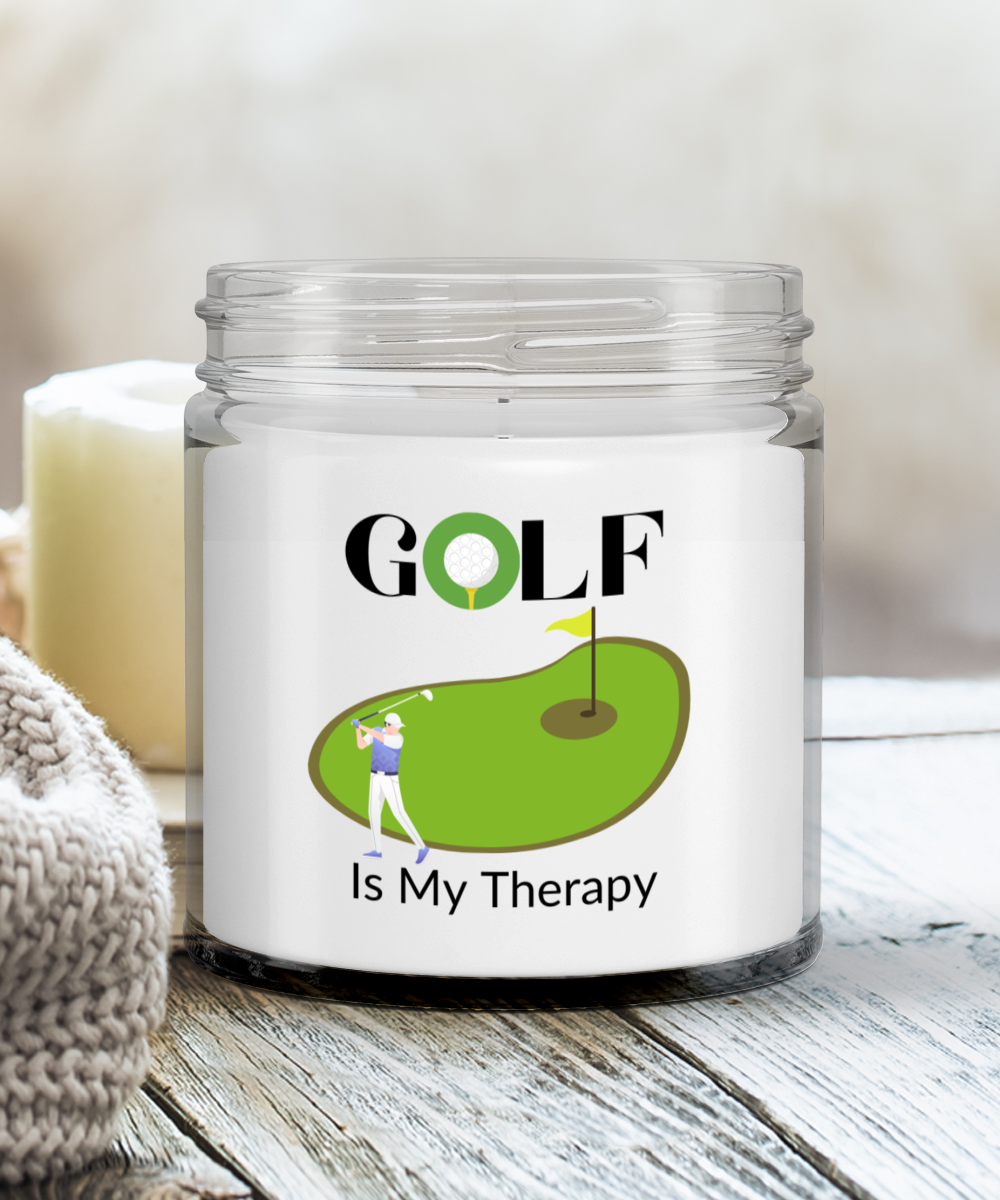 Golf Is My Therapy Candle